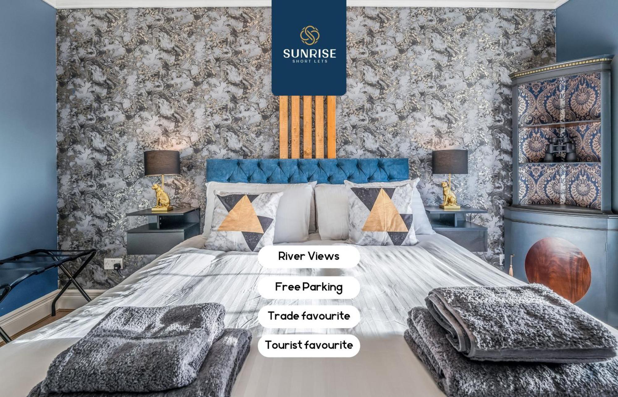 Presidential Apartment, Family Home, Luxury Bedrooms, 2 Rooms, 1 King Bed, 2 Single Beds, Free Wifi, Free Parking, Tourists, Business Travelers, Relocation, Beautiful River Views, - Long Stays, Invoice And Reduced Price Are Only Via Sunrise Short Let Dundee Ngoại thất bức ảnh